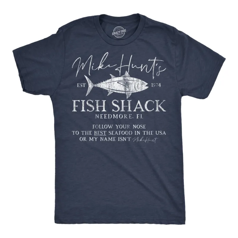 Mike Hunts Fish Shack Men's T Shirt sold by Crazy Dog T-Shirts