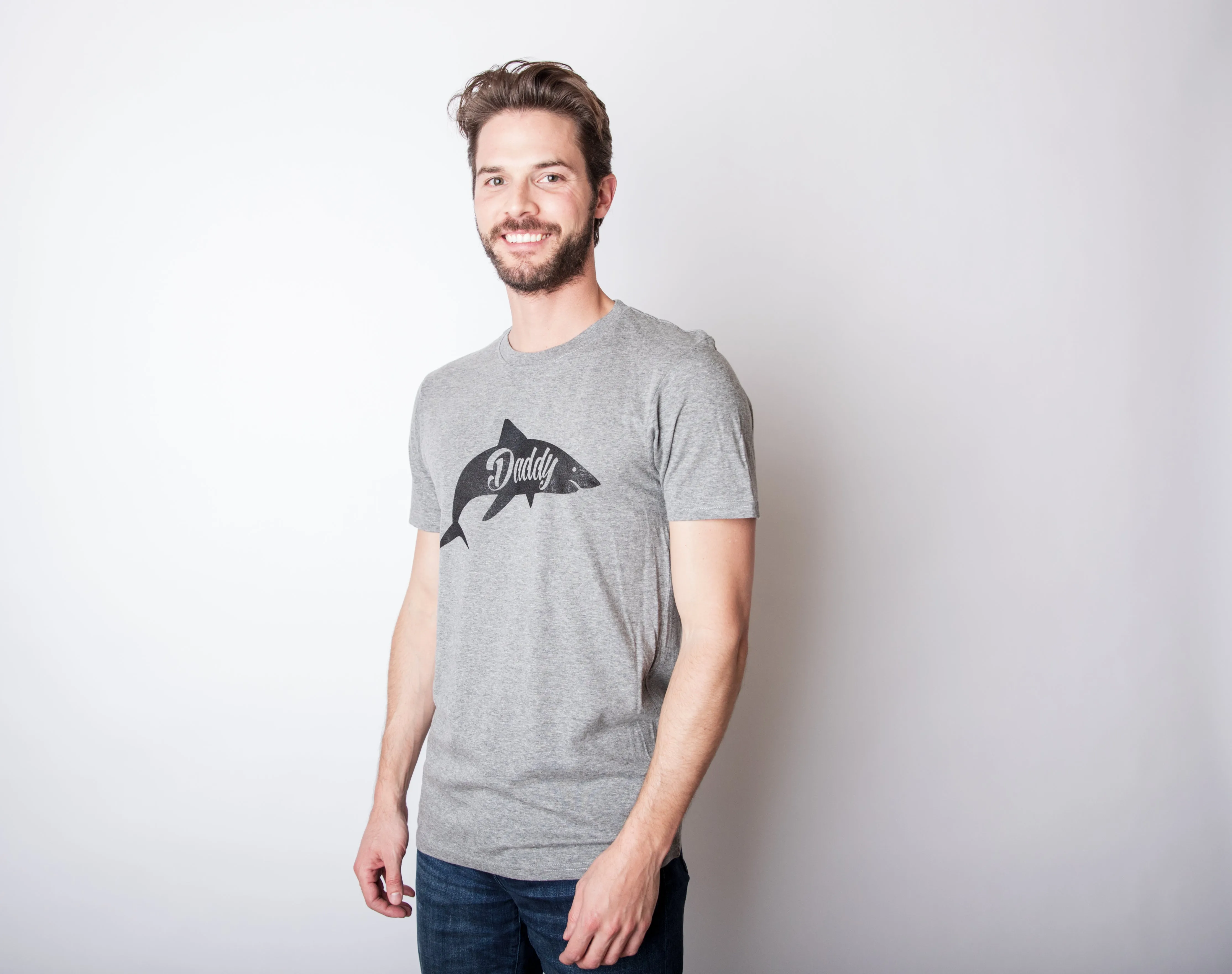 Daddy Shark Men's T Shirt sold by Crazy Dog T-Shirts product image thumbnail 3