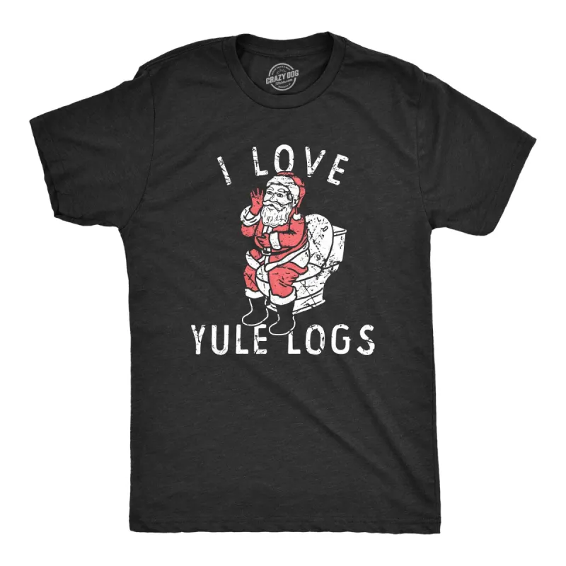 I Love Yule Logs Men's T Shirt sold by Crazy Dog T-Shirts