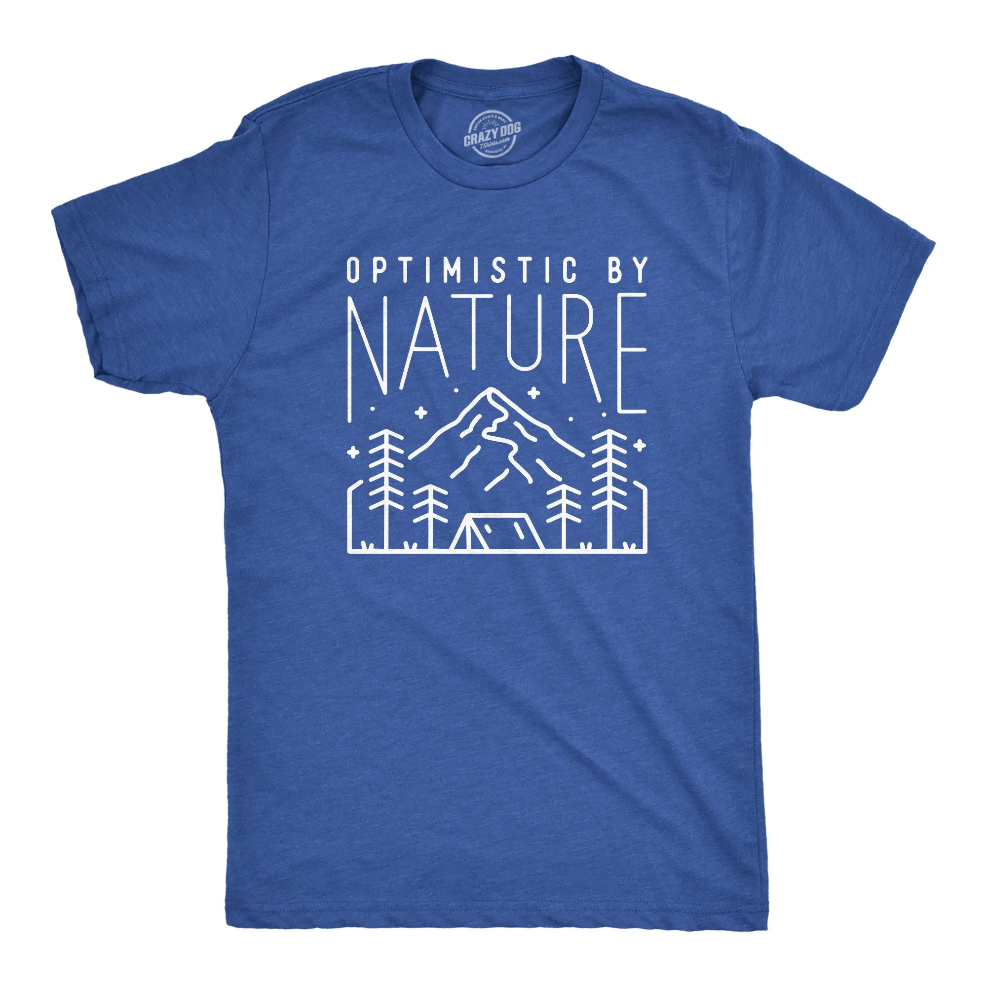 Optimistic By Nature Men's T Shirt sold by Crazy Dog T-Shirts