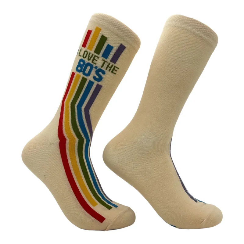 Women's I Love The 80s Socks sold by Crazy Dog T-Shirts