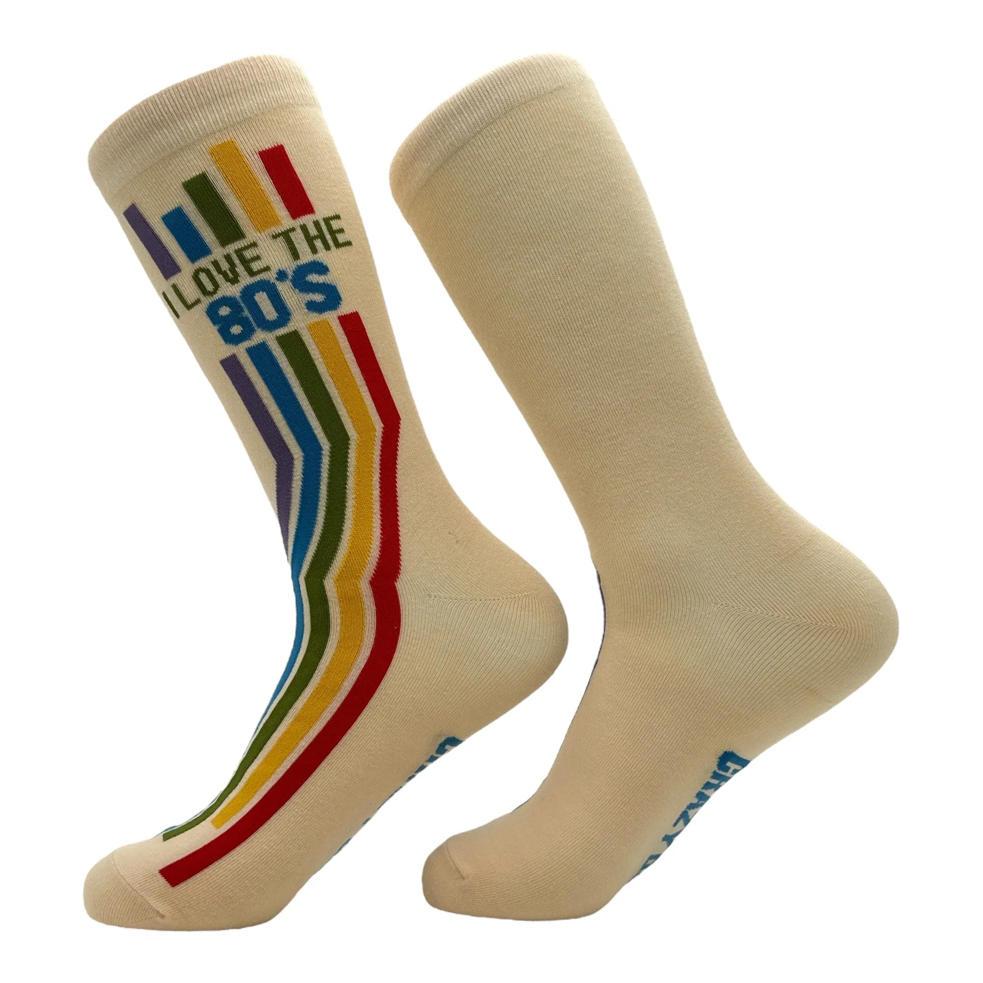 Women's I Love The 80s Socks sold by Crazy Dog T-Shirts product image thumbnail 2