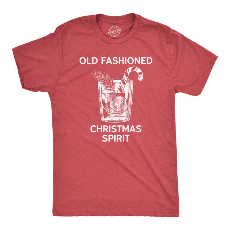 Old Fashioned Christmas Spirit Men's T Shirt sold by Crazy Dog T-Shirts