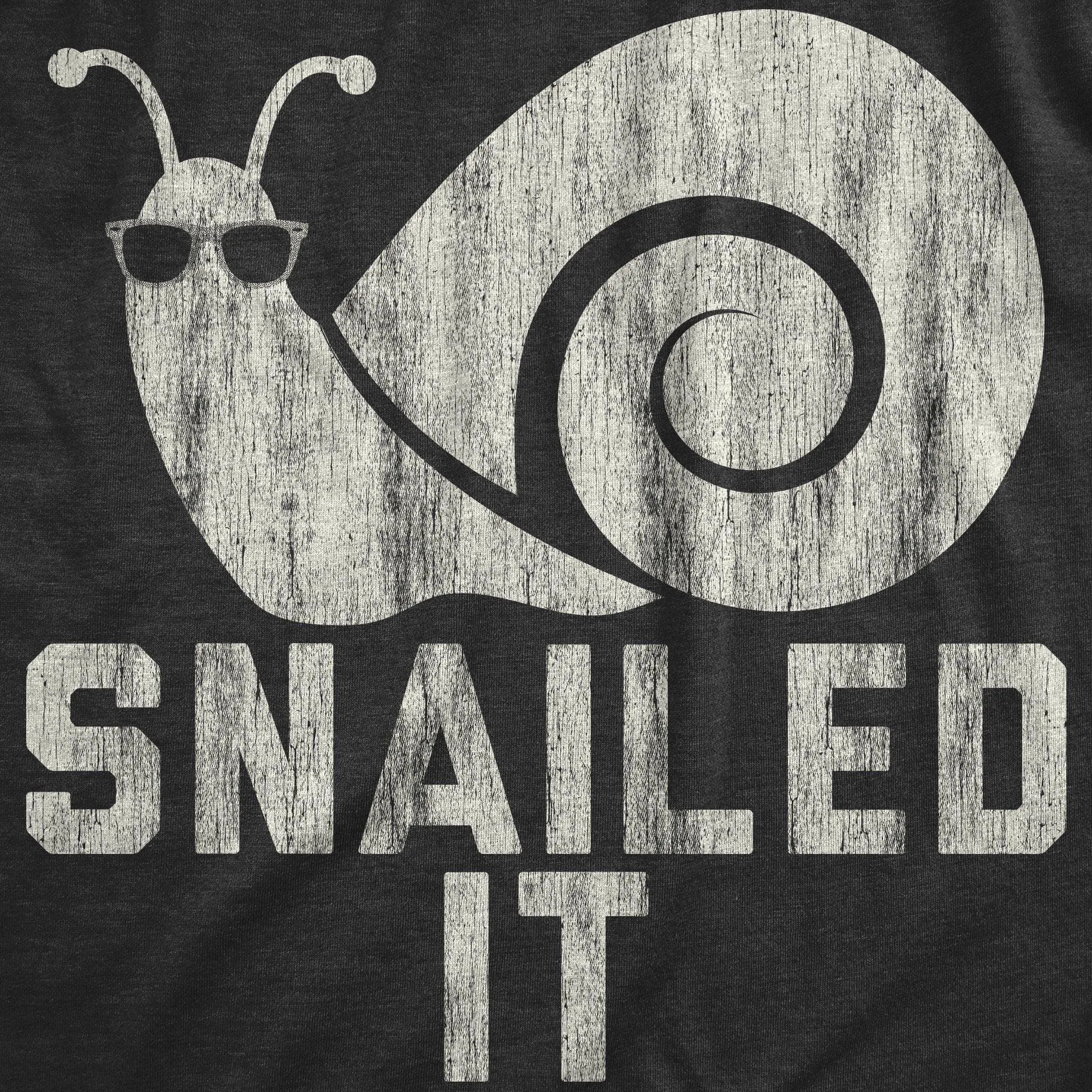 Snailed It Men's T Shirt sold by Crazy Dog T-Shirts product image thumbnail 2