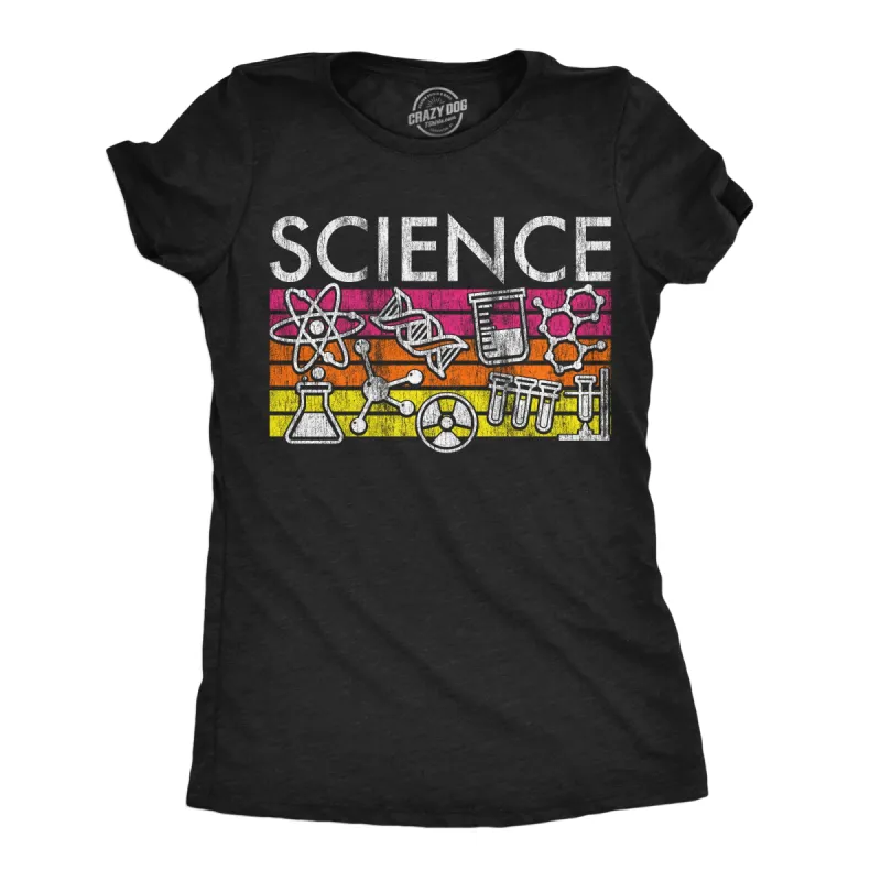 Science Stripes Women's T Shirt sold by Crazy Dog T-Shirts