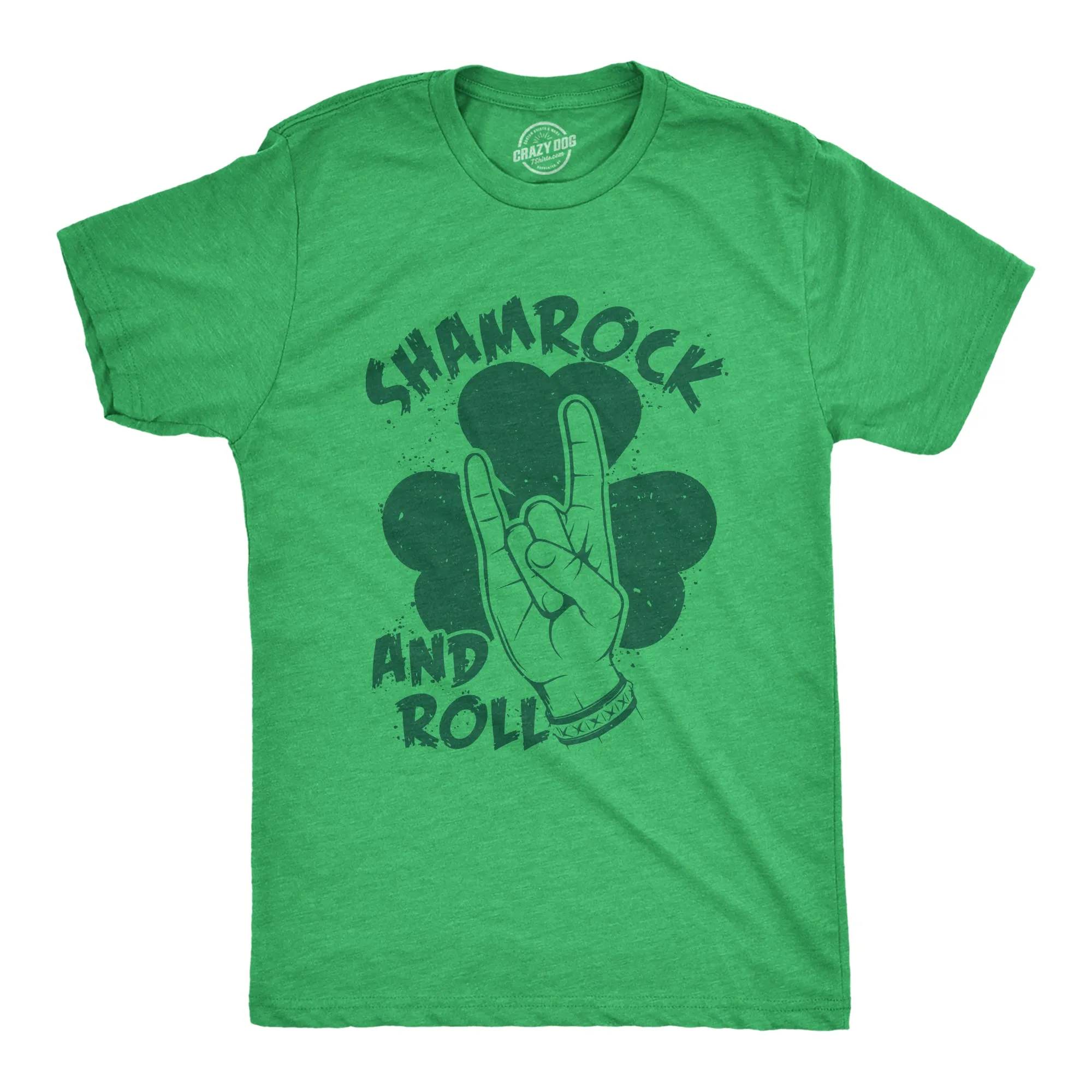 Shamrock And Roll Men's T Shirt sold by Crazy Dog T-Shirts
