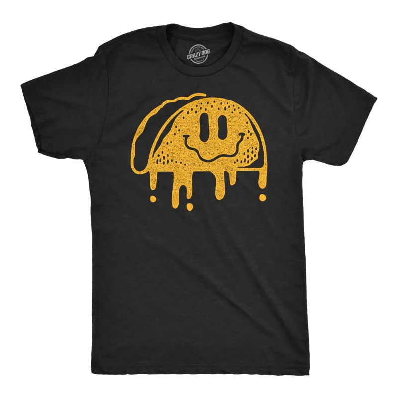 Dripping Taco Smile Men's T Shirt sold by Crazy Dog T-Shirts
