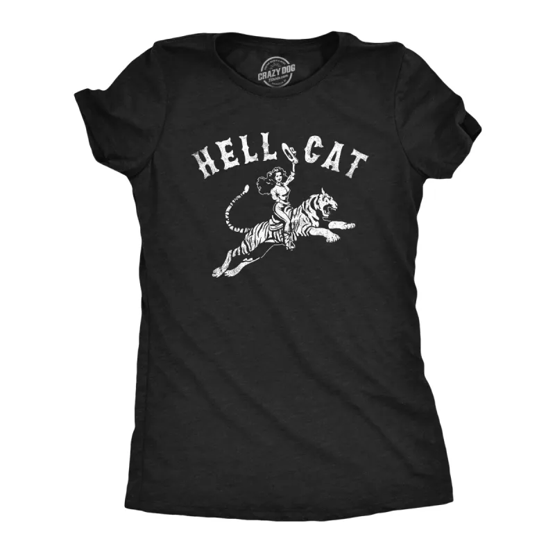 Hell Cat Women's T Shirt sold by Crazy Dog T-Shirts