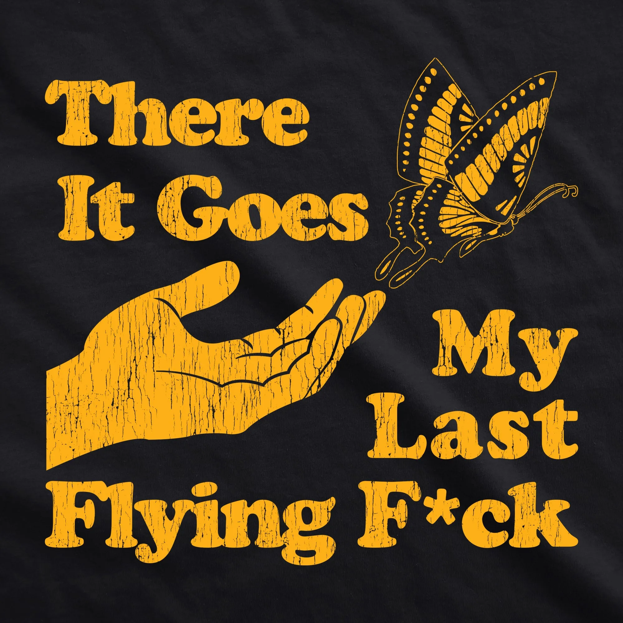 There Goes My Last Flying Fuck Womens V-Neck sold by Crazy Dog T-Shirts product image thumbnail 2