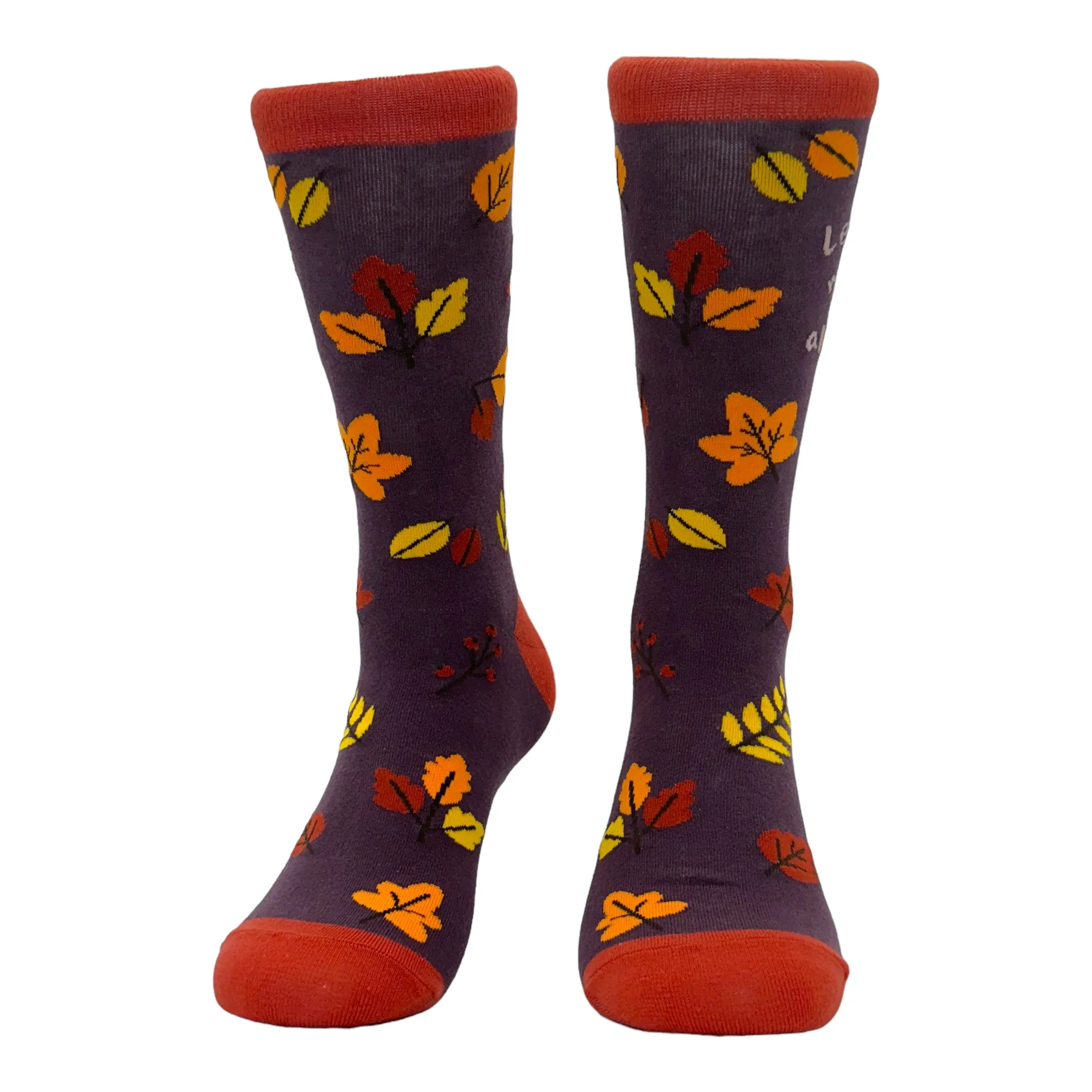 Women's Leaf Me Alone Socks sold by Crazy Dog T-Shirts product image thumbnail 3
