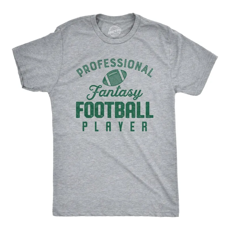 Professional Fantasy Football Player Men's T Shirt sold by Crazy Dog T-Shirts