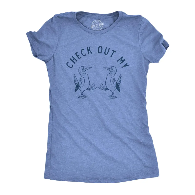 Check Out My Boobies Women's T Shirt sold by Crazy Dog T-Shirts