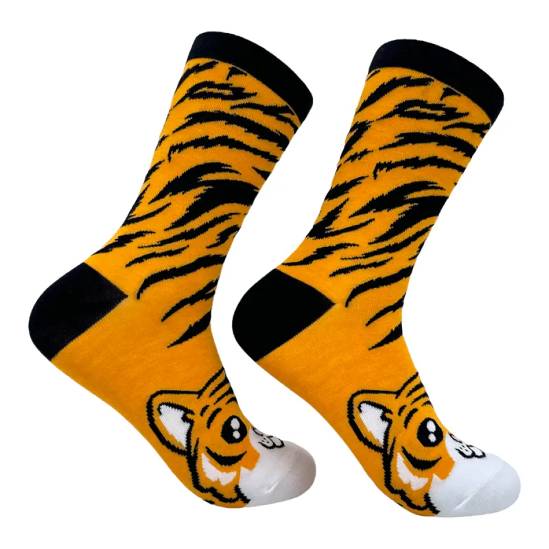 Women's Tiger Socks sold by Crazy Dog T-Shirts