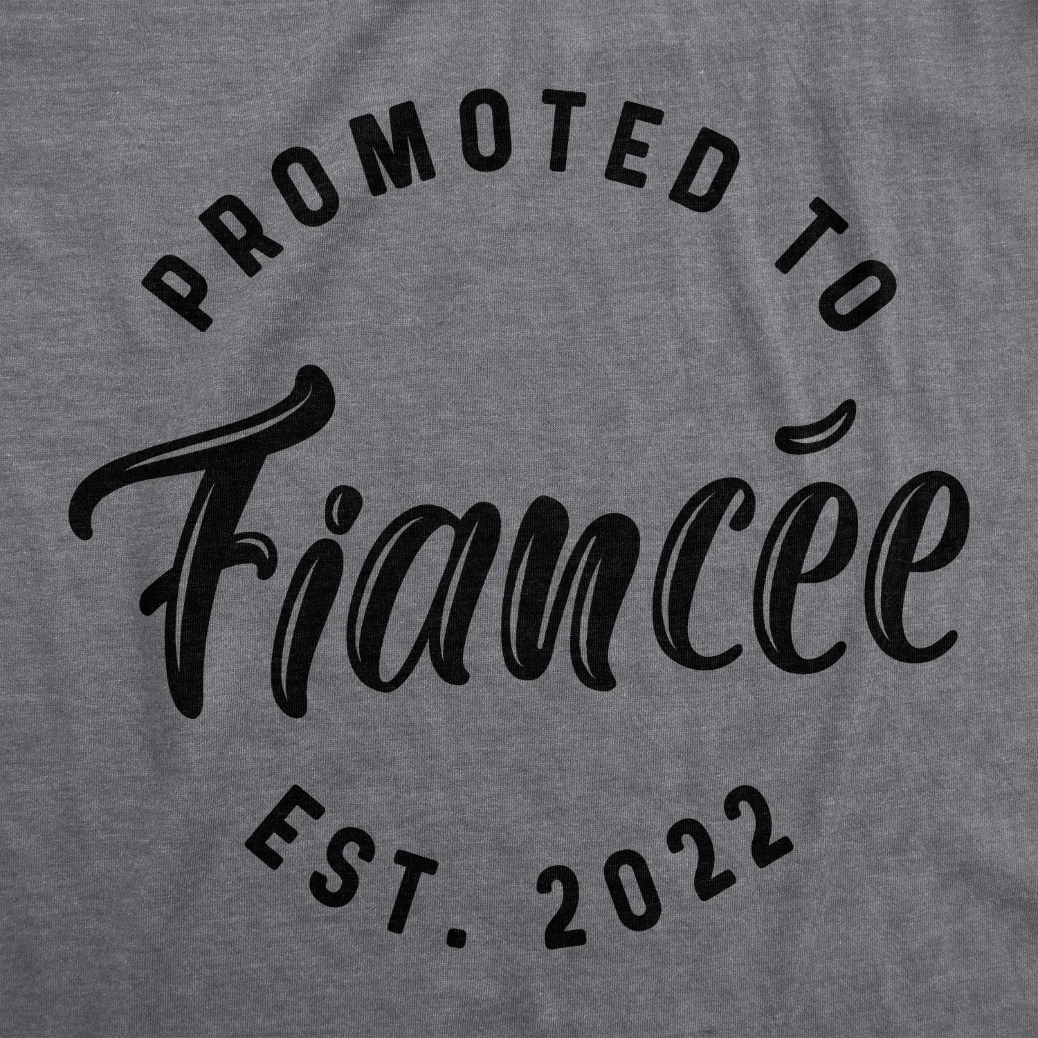 Promoted To Fiancee 2022 Women's T Shirt sold by Crazy Dog T-Shirts product image thumbnail 2