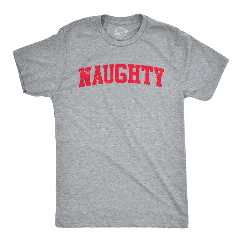 Naughty Men's T Shirt sold by Crazy Dog T-Shirts