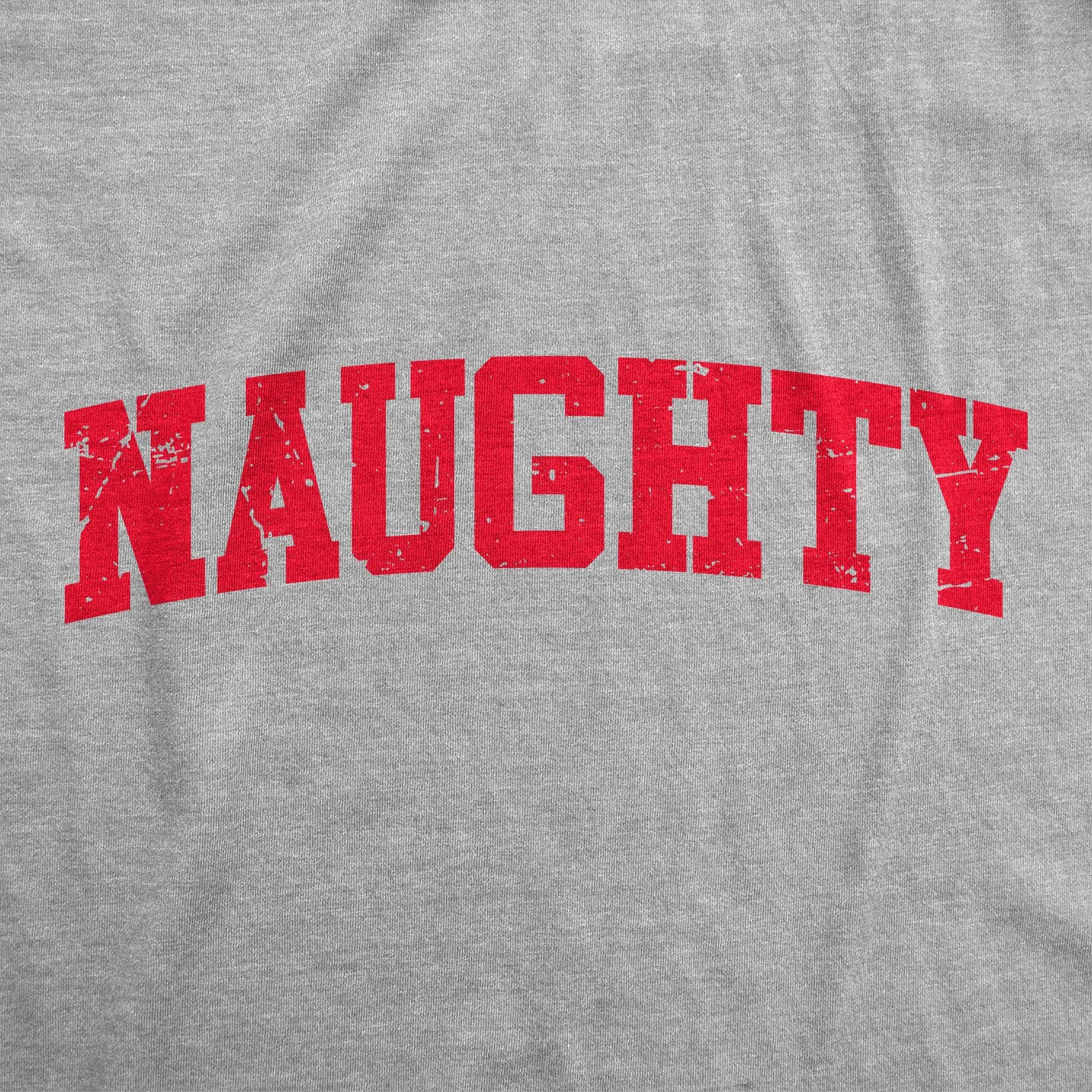 Naughty Men's T Shirt sold by Crazy Dog T-Shirts product image thumbnail 2