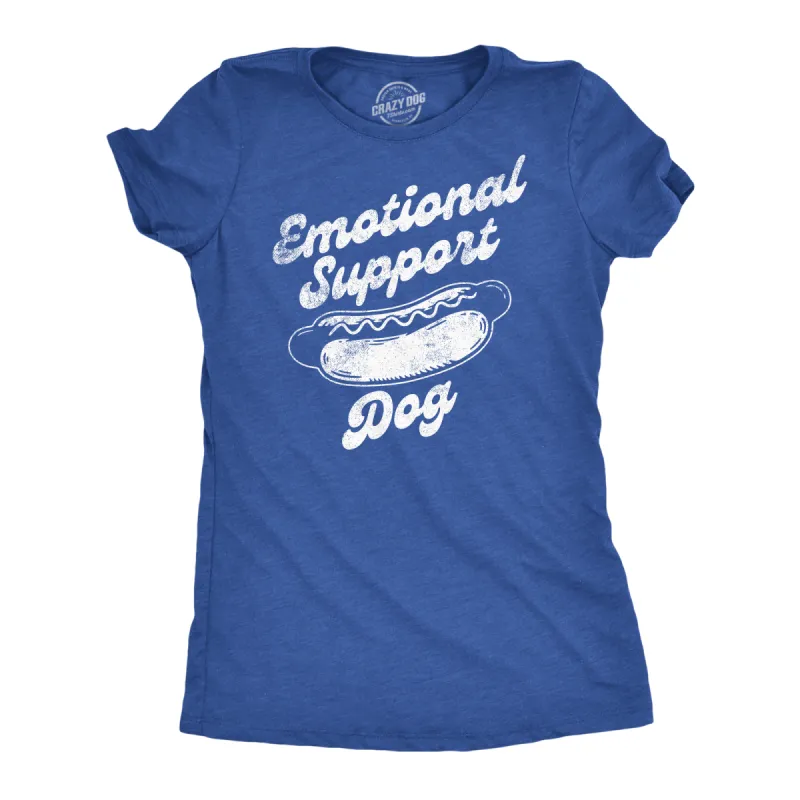 Emotional Support Dog Women's T Shirt sold by Crazy Dog T-Shirts