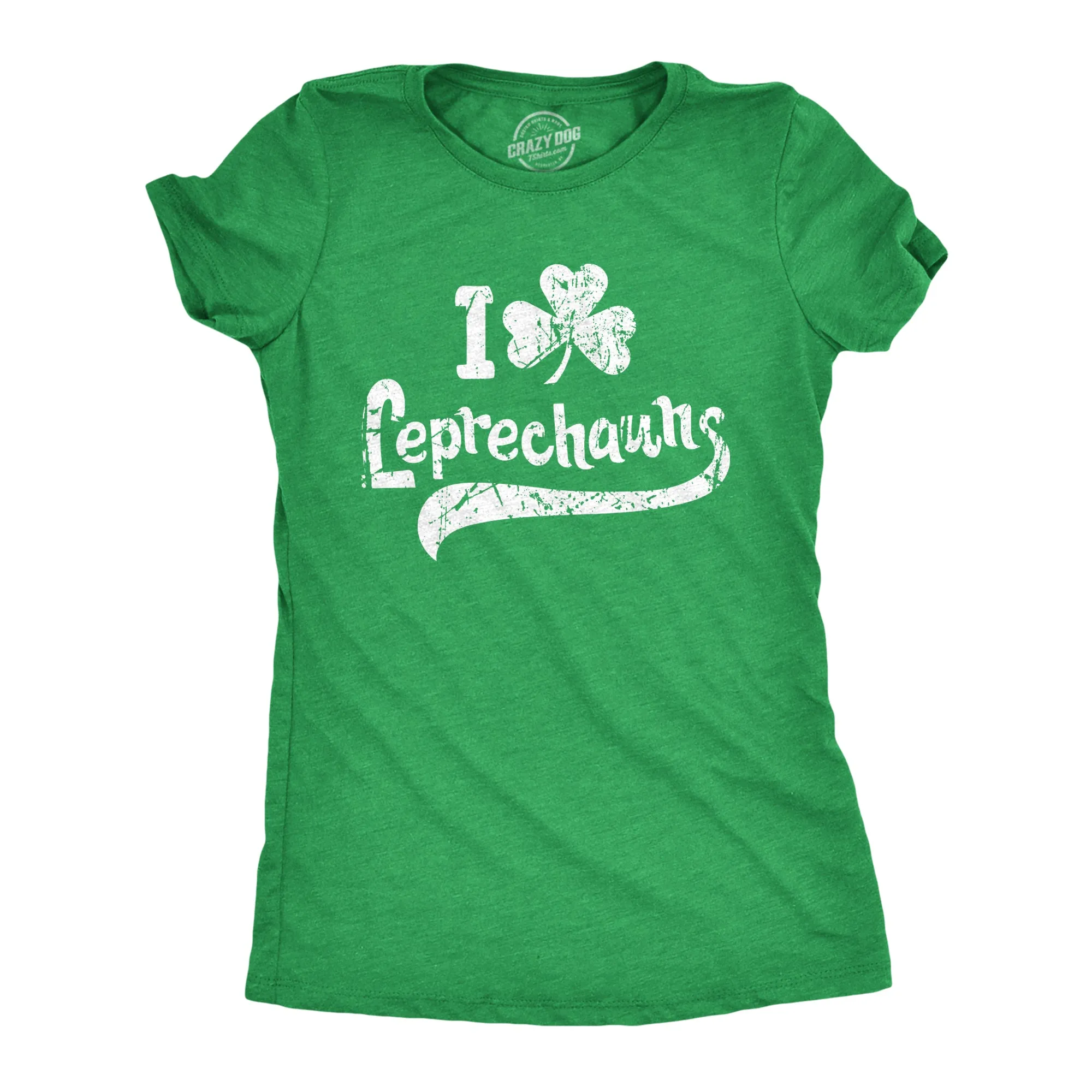 I Clover Leprechauns Women's T Shirt sold by Crazy Dog T-Shirts