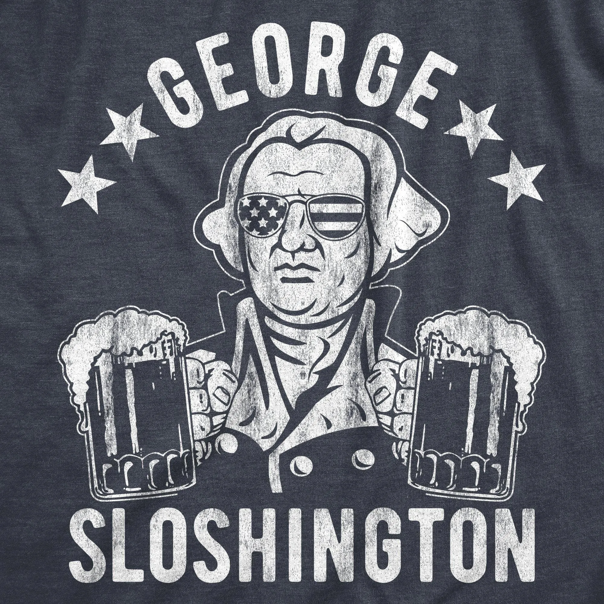 George Sloshington Men's T Shirt sold by Crazy Dog T-Shirts product image thumbnail 2