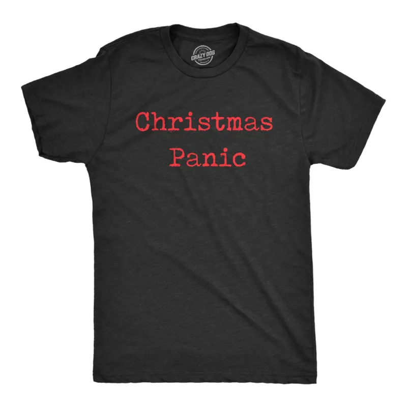 Christmas Panic Men's T Shirt sold by Crazy Dog T-Shirts