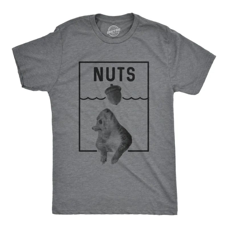 Nuts Jaws Squirrel Parody Men's T Shirt sold by Crazy Dog T-Shirts