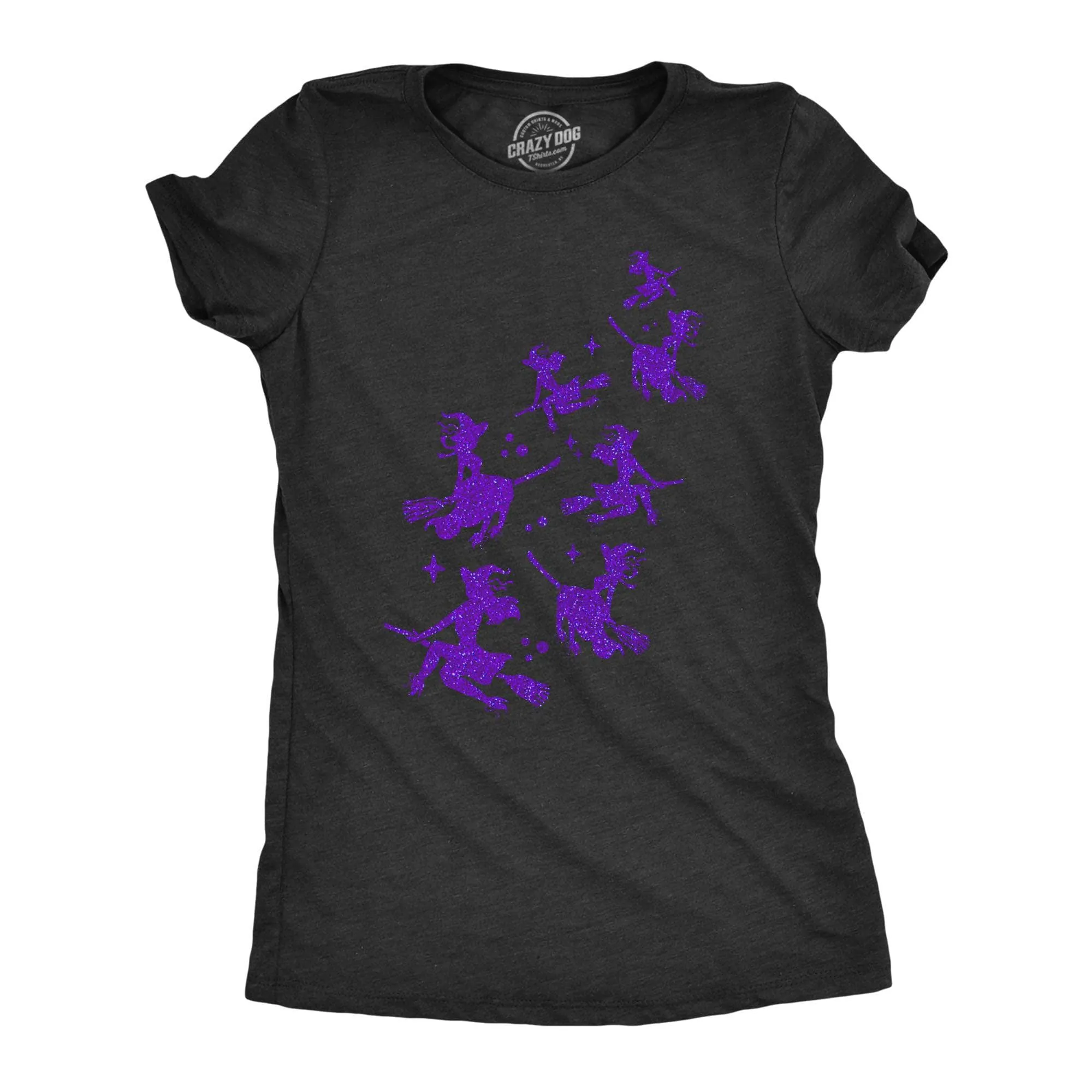 Glitter Witches Women's T Shirt sold by Crazy Dog T-Shirts