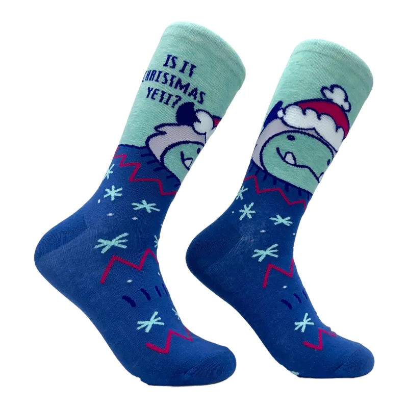 Women's Is It Christmas Yeti Socks sold by Crazy Dog T-Shirts
