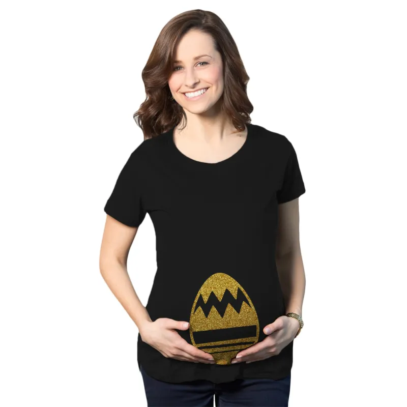 Golden Easter Egg Maternity T Shirt sold by Crazy Dog T-Shirts