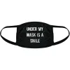 Under My Mask Is A Smile Face Mask Mask sold by Crazy Dog T-Shirts