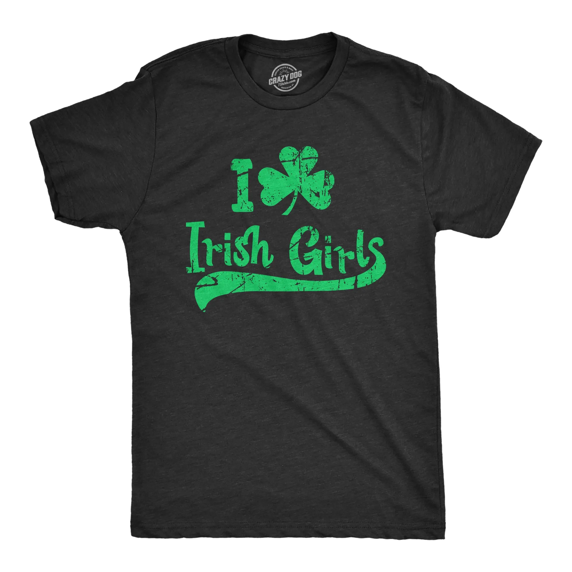 I Clover Irish Girls Men's T Shirt sold by Crazy Dog T-Shirts