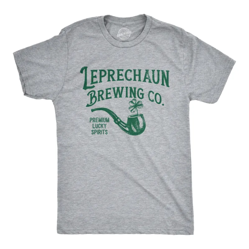 Leprechaun Brewing Co Men's T Shirt sold by Crazy Dog T-Shirts