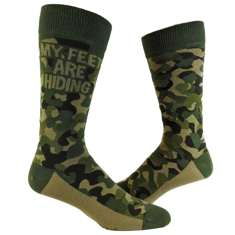 Mens My Feet Are Hiding Socks sold by Crazy Dog T-Shirts
