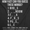 How Fast Can You Guess These Words Men's T Shirt sold by Crazy Dog T-Shirts