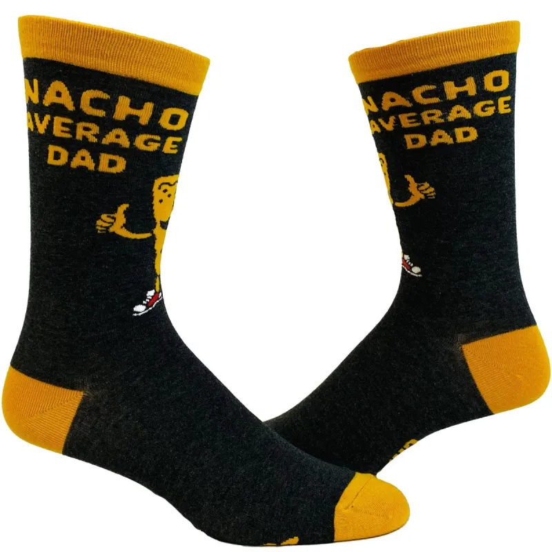 Men's Nacho Average Dad Socks sold by Crazy Dog T-Shirts
