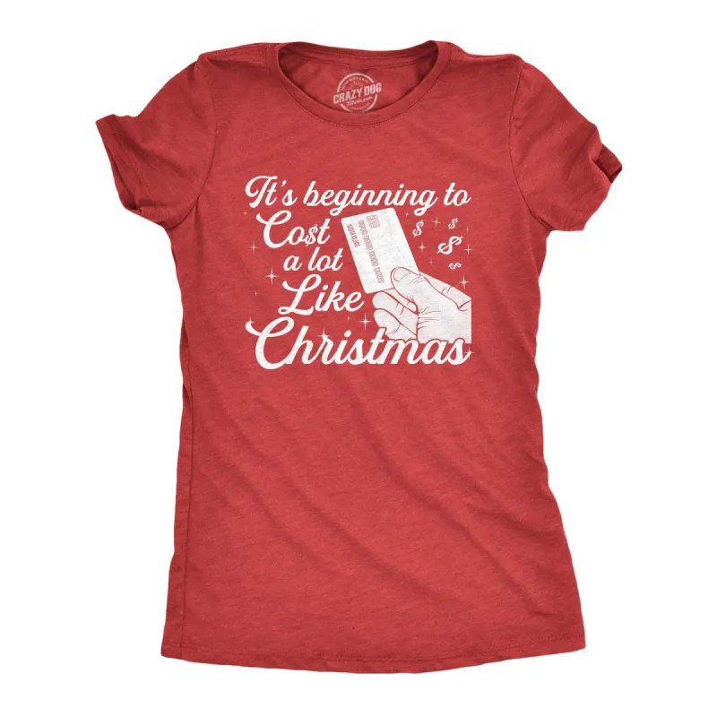 It's Beginning To Cost A Lot Like Christmas Women's T Shirt sold by Crazy Dog T-Shirts