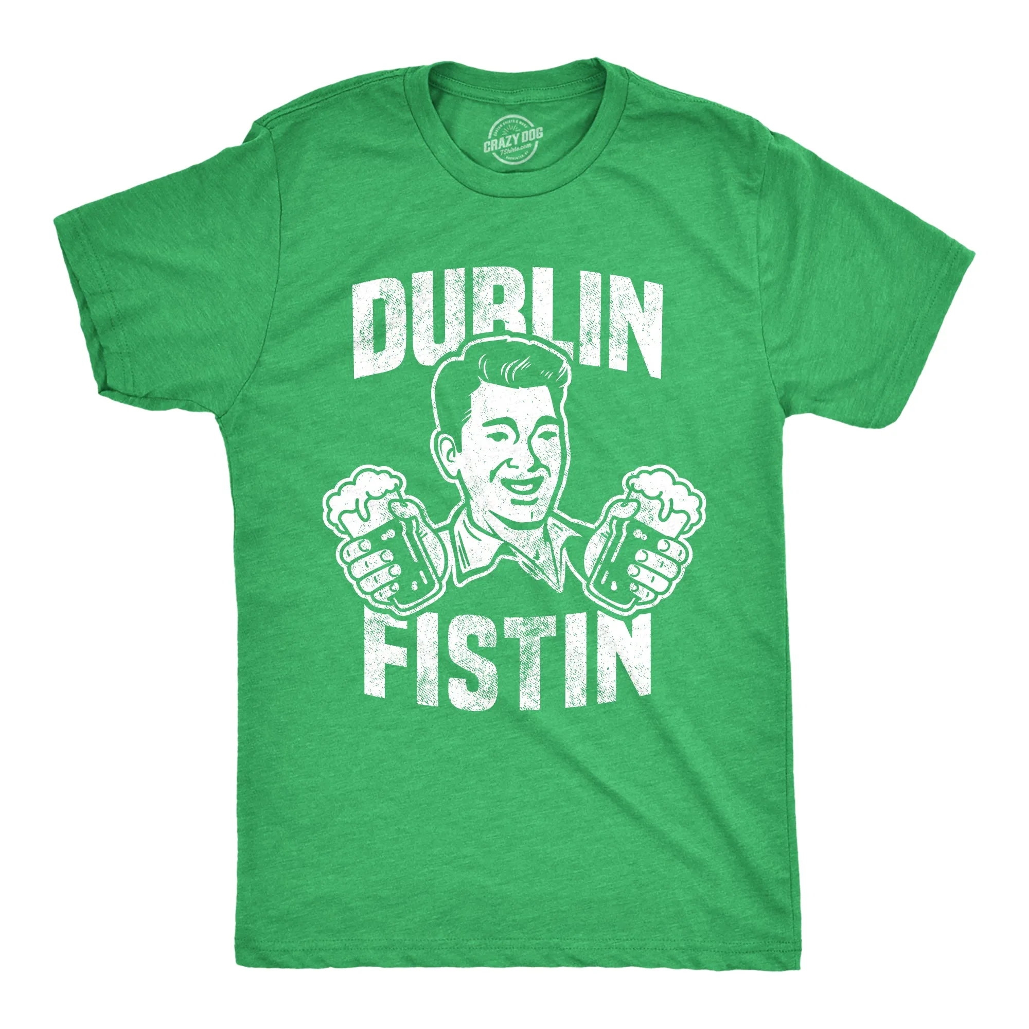 Dublin Fistin Men's T Shirt sold by Crazy Dog T-Shirts