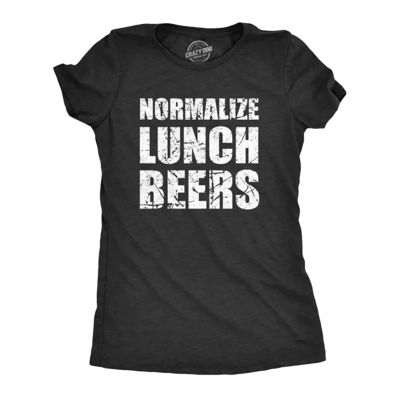 Normalize Lunch Beers Women's T Shirt sold by Crazy Dog T-Shirts