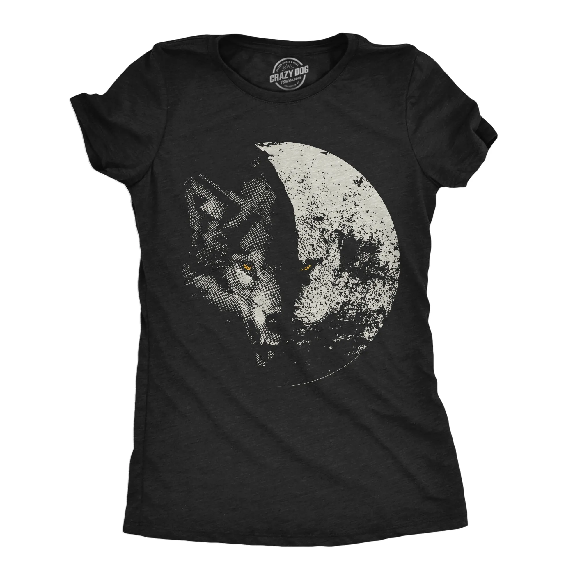 Wolf Moon Women's T Shirt sold by Crazy Dog T-Shirts