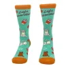 Womens Cats Coffee Books Life Essentials Socks sold by Crazy Dog T-Shirts