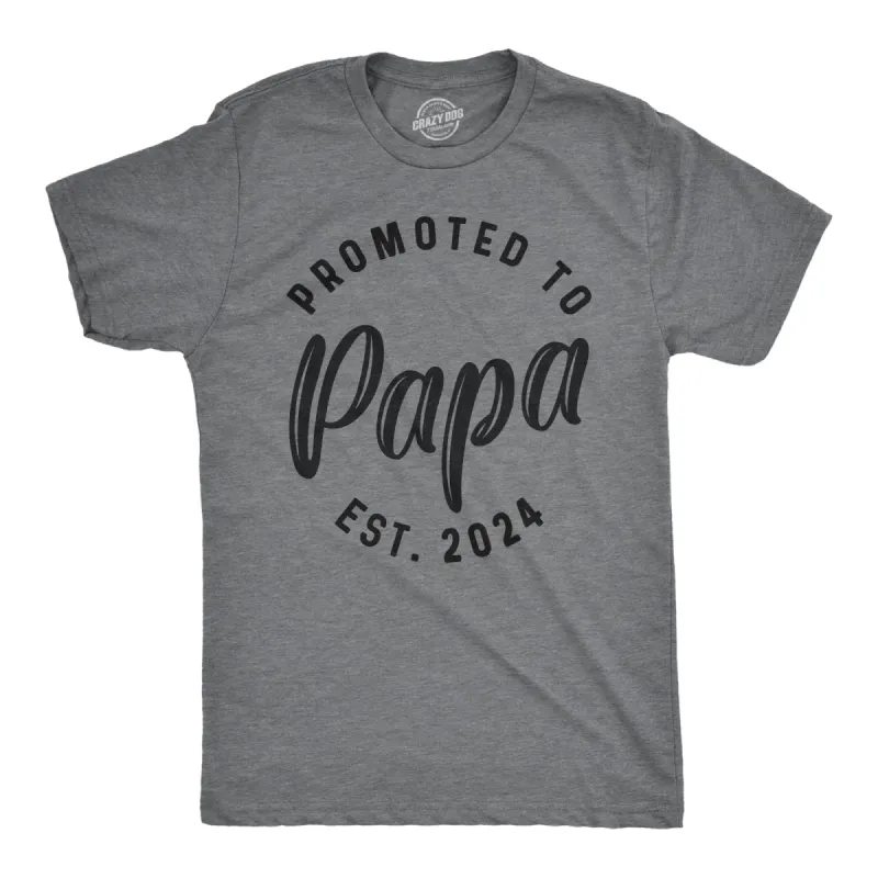 Promoted To Papa 2024 sold by Crazy Dog T-Shirts