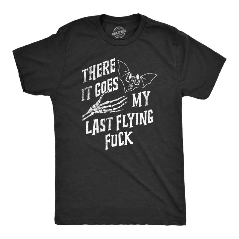 There It Goes My Last Flying Fuck Halloween Men's T Shirt sold by Crazy Dog T-Shirts