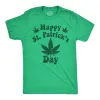 Happy Saint Patricks Day Weed Men's T Shirt sold by Crazy Dog T-Shirts