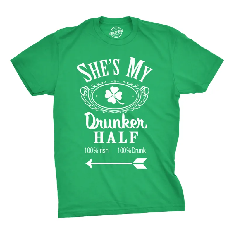 He's or She's My Drunker Half sold by Crazy Dog T-Shirts