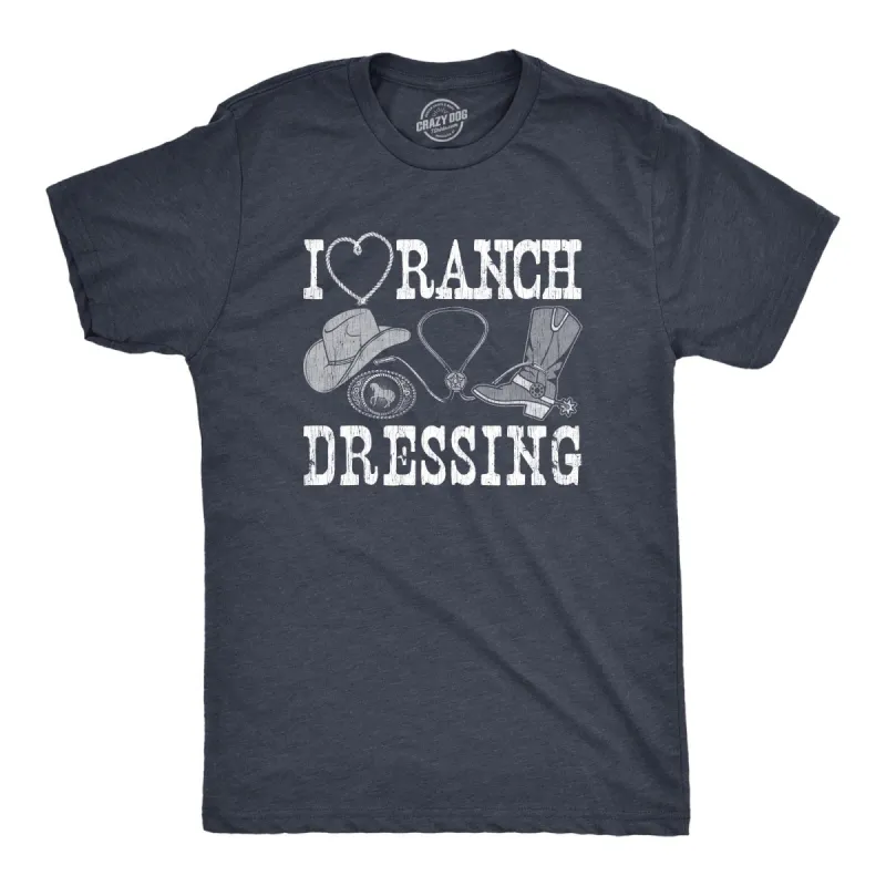 I Heart Ranch Dressing Men's T Shirt sold by Crazy Dog T-Shirts
