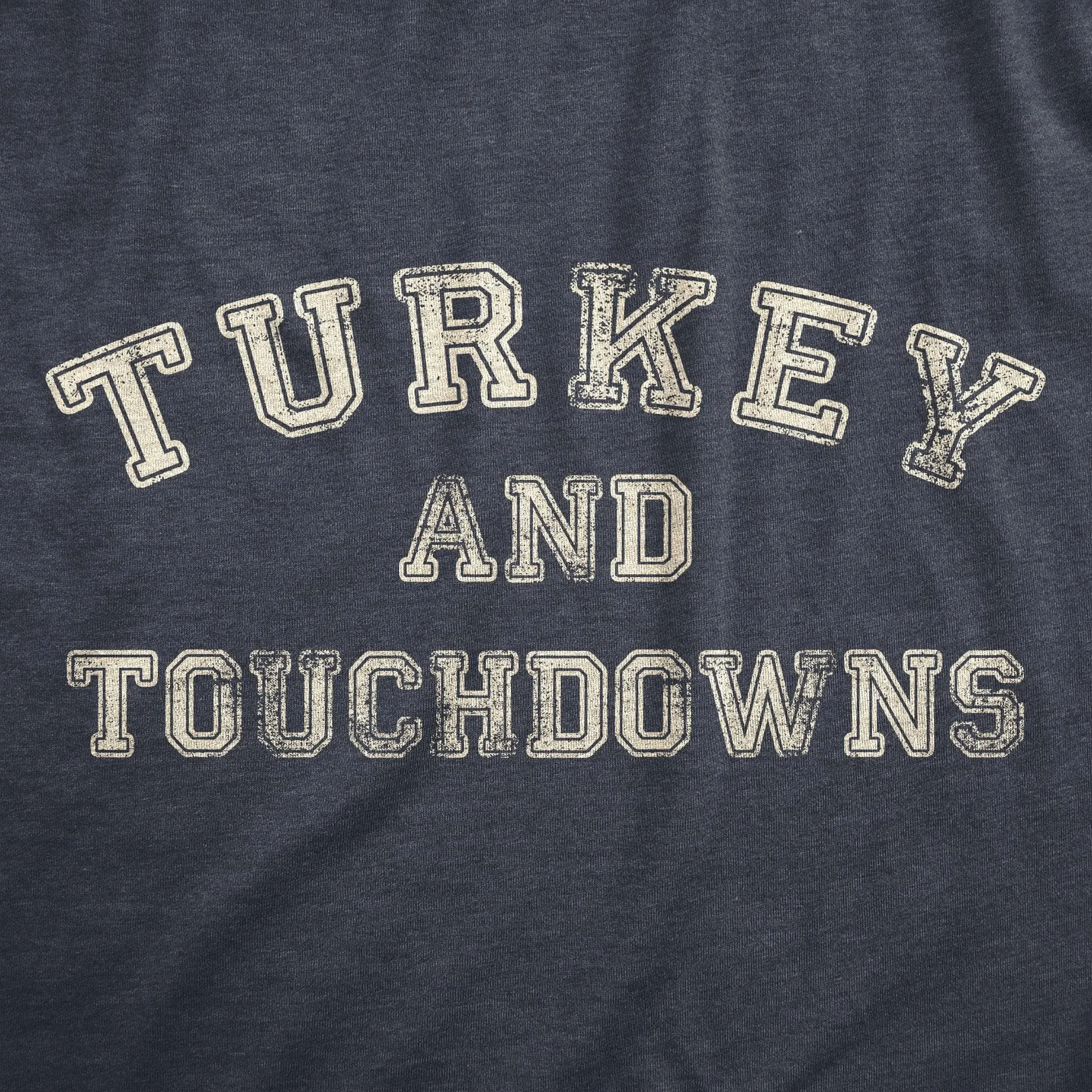 Turkey And Touchdowns Men's T Shirt sold by Crazy Dog T-Shirts product image thumbnail 2