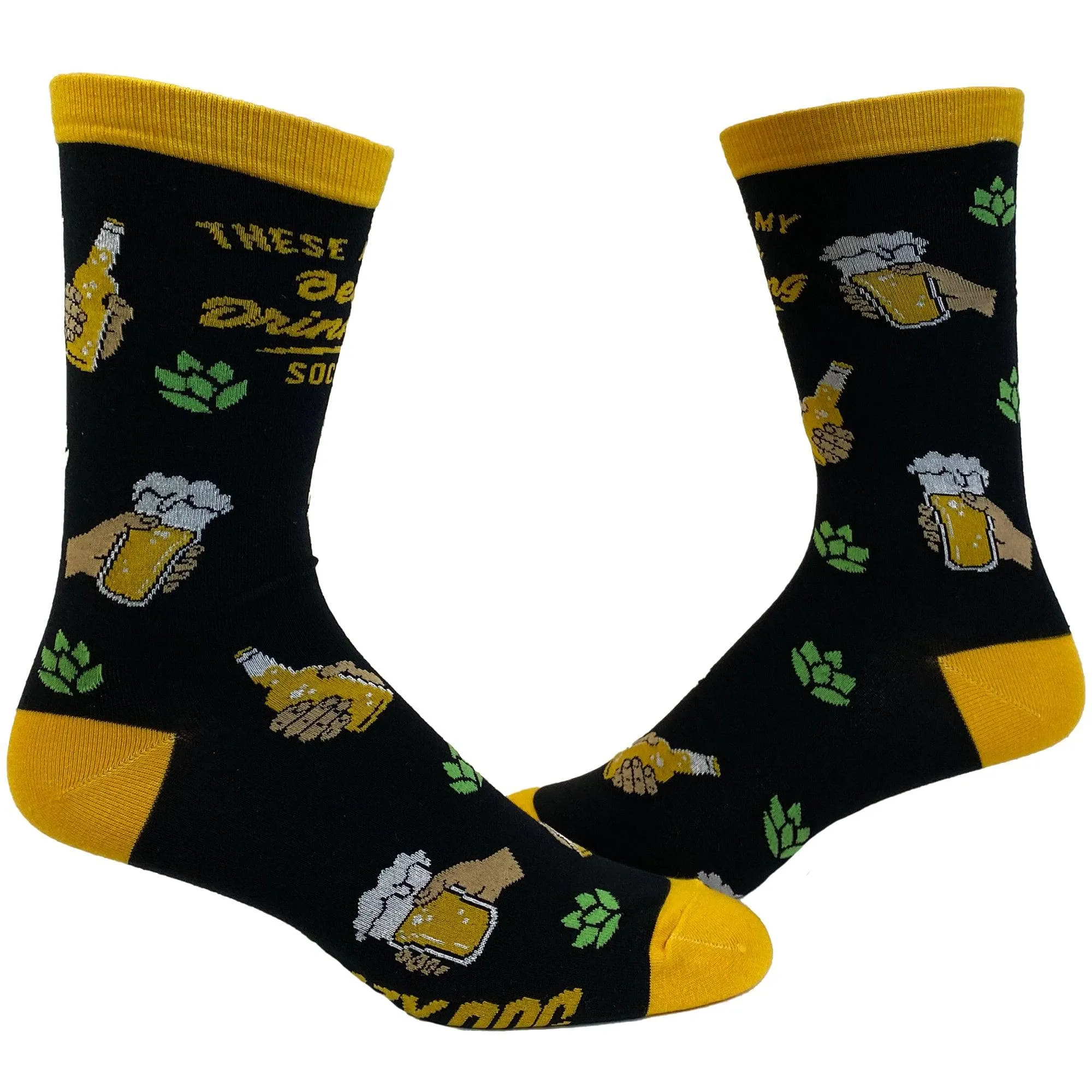 Mens Beer Drinking Socks sold by Crazy Dog T-Shirts