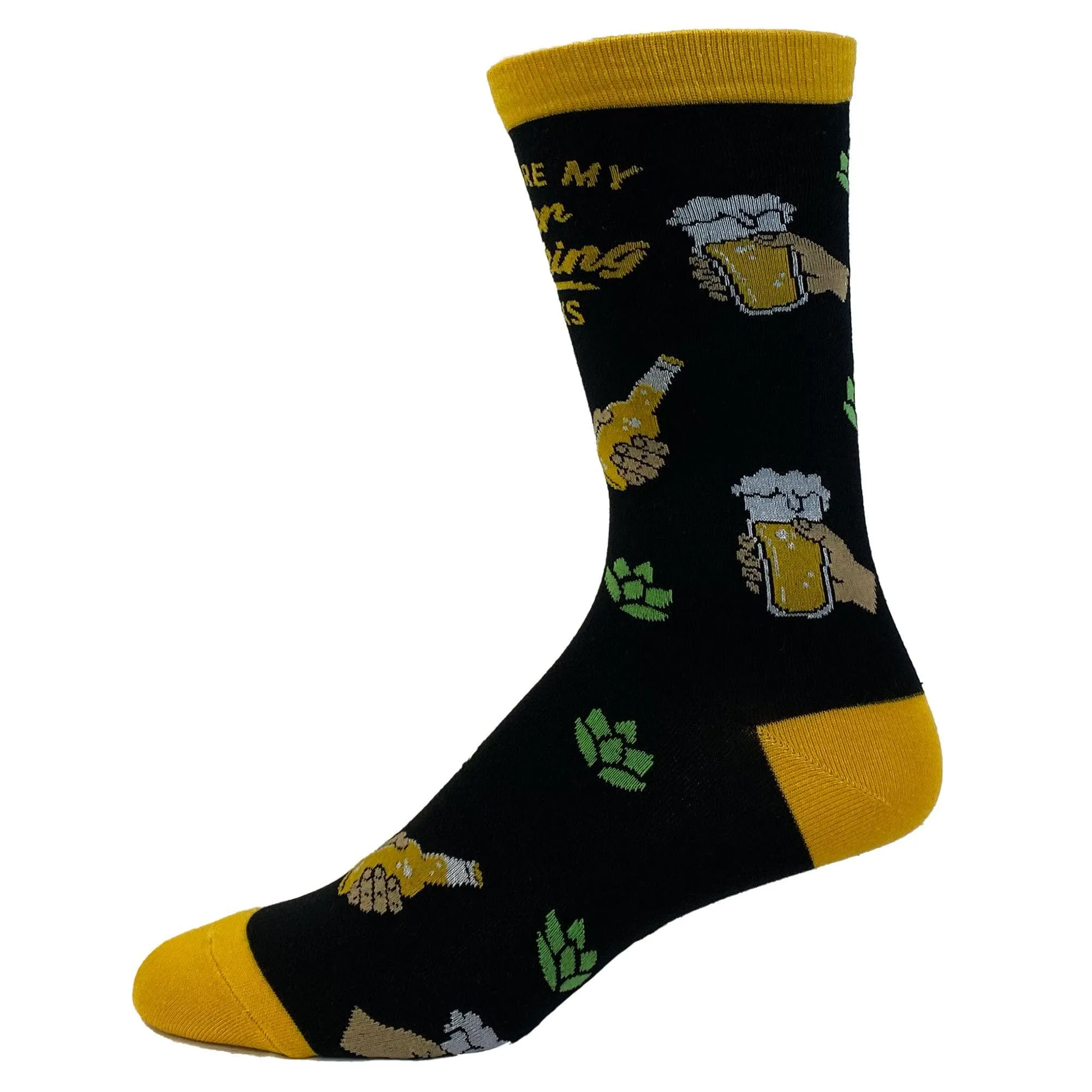 Mens Beer Drinking Socks sold by Crazy Dog T-Shirts product image thumbnail 3