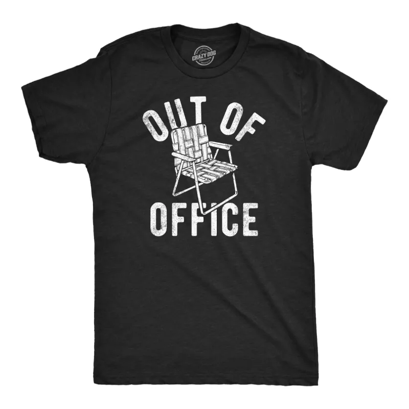 Out Of Office Lawn Chair Men's T Shirt sold by Crazy Dog T-Shirts