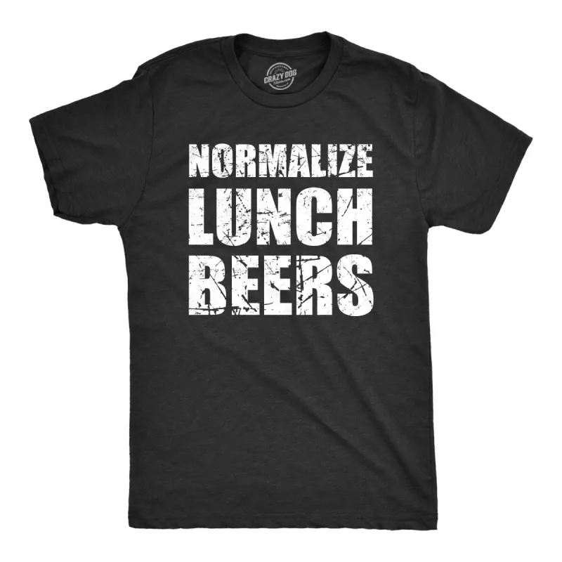 Normalize Lunch Beers Men's T Shirt sold by Crazy Dog T-Shirts