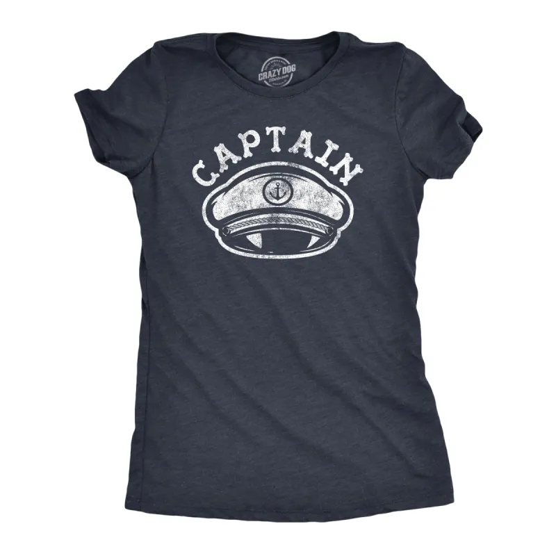 Captain Hat Women's T Shirt sold by Crazy Dog T-Shirts